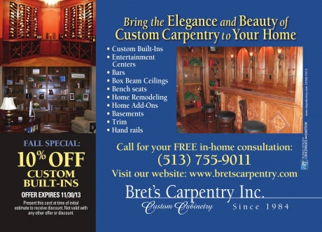 Bret’s Carpentry Inc. has been serving the Cincinnati area with the 