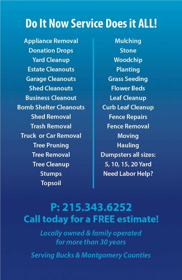 Junk Removal - Do It Now Service