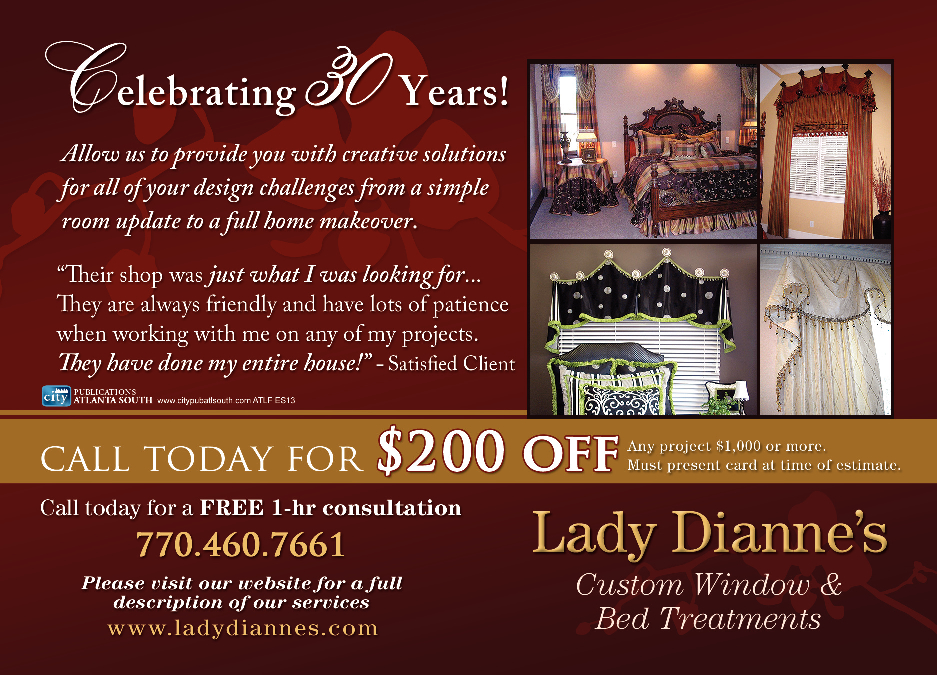 Lady Dianne's Custom Window & Bed Treatments