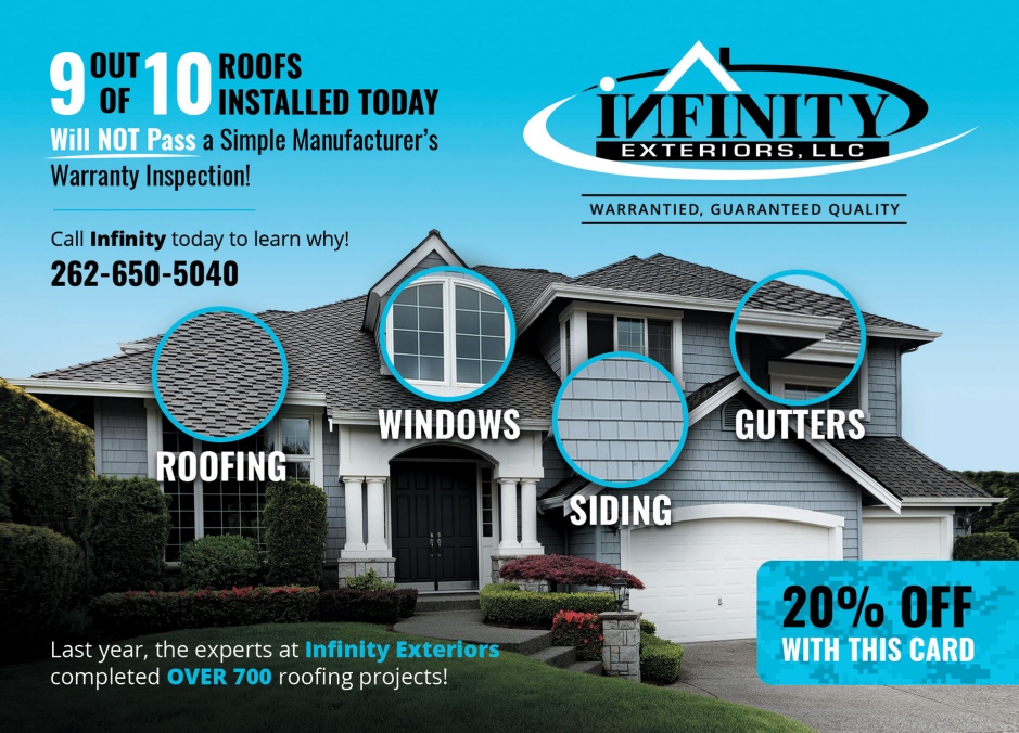 Infinity Exteriors, Roofing